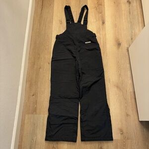 Columbia Kids Snow Bib Overalls Black Insulated Ski Winter Pants Youth 152 14/16